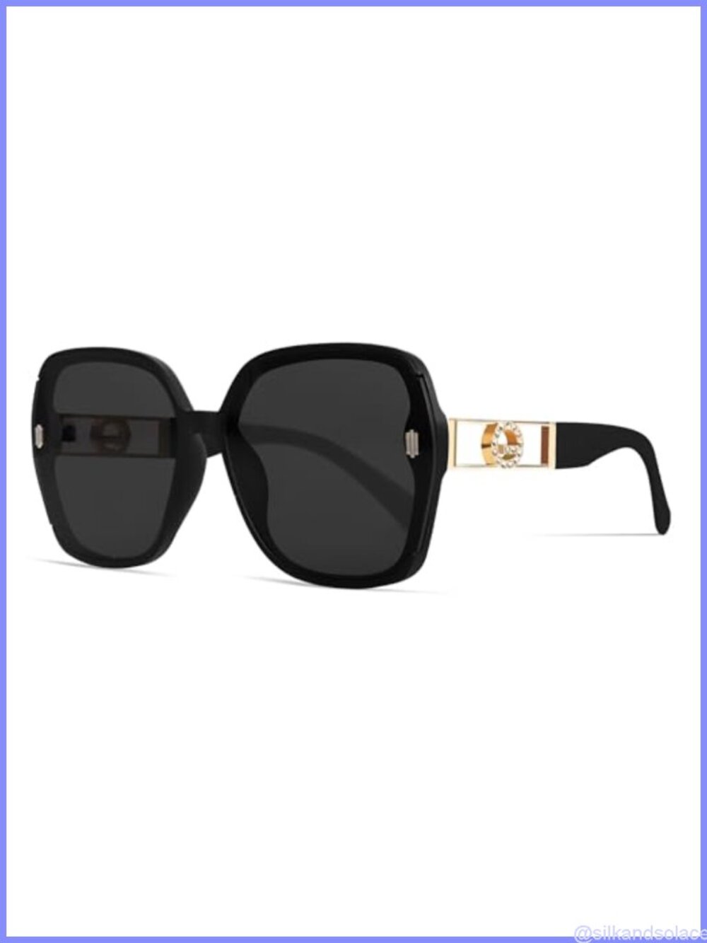 Oversized Retro Square 70s Sunglasses UV400 Full-Frame